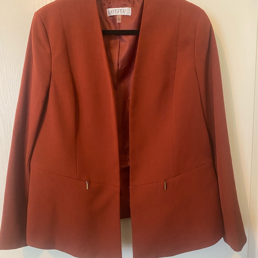 Kasper Women's Terracotta Rust Blazer